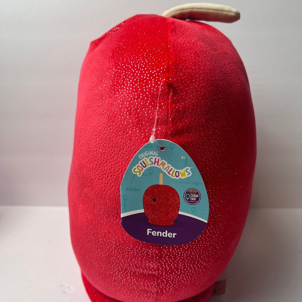 Original Squishmallows 15" Fender Red Candy Apple New with tag Cedar Fair - Picture 3 of 6